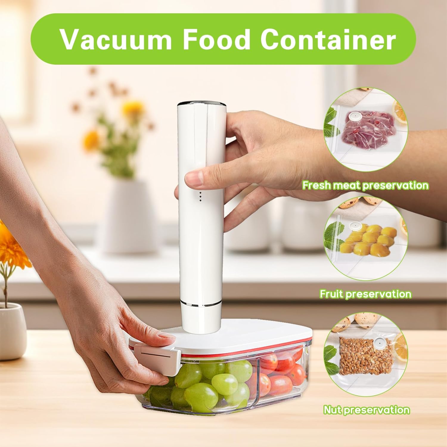Food Vacuum Sealer Machine - Vakum Mühürleyen El Tipi vakum kapatma
