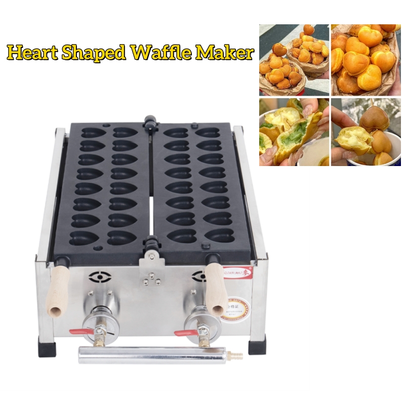 Ticari Mini Kalp Şeklinde Waff - Mini Waffle Maker Machine incelemesi ve fiyatı