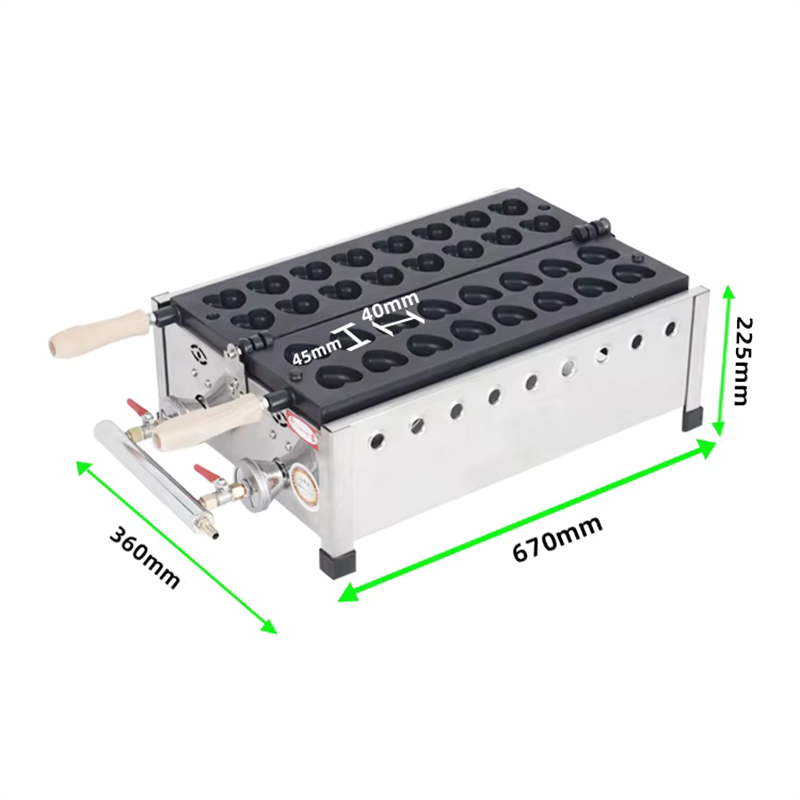Ticari Mini Kalp Şeklinde Waff - Mini Waffle Maker Machine incelemesi ve fiyatı