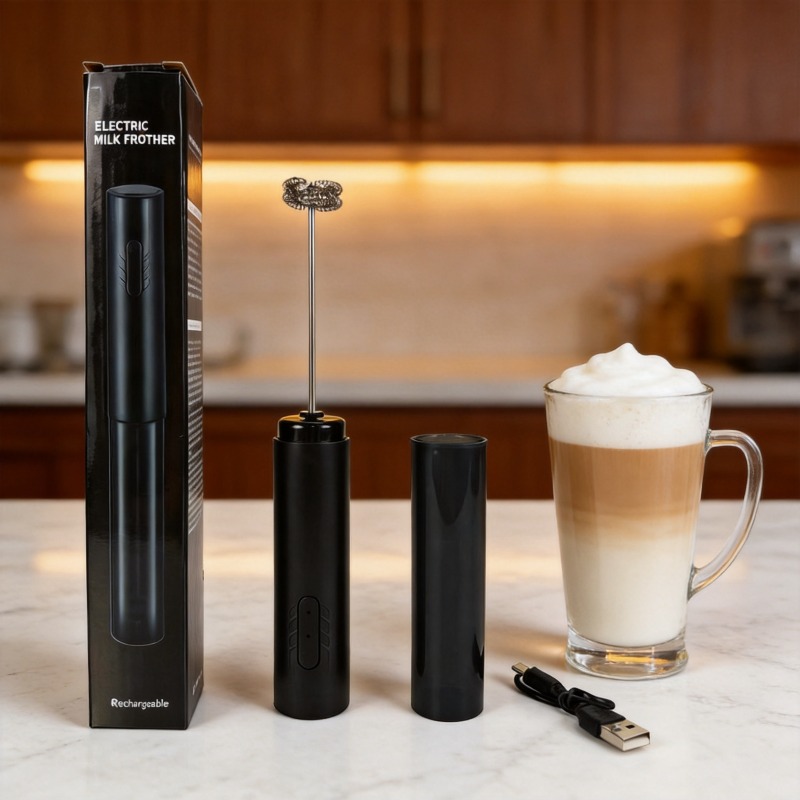 Elektrikli Süt Köpürtücü Taşın - Electric Milk Frother Handheld incelemesi ve fiyatı