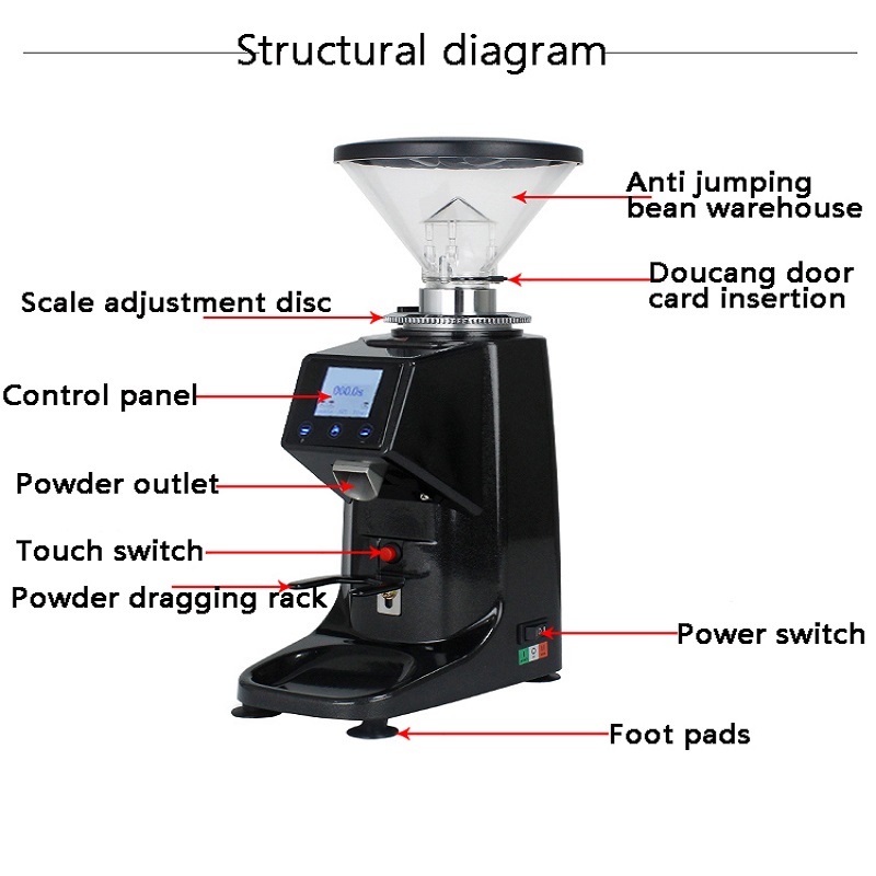 Espresso için Hassas Elektroni - Coffee Bean Grinder Electric incelemesi ve fiyatı