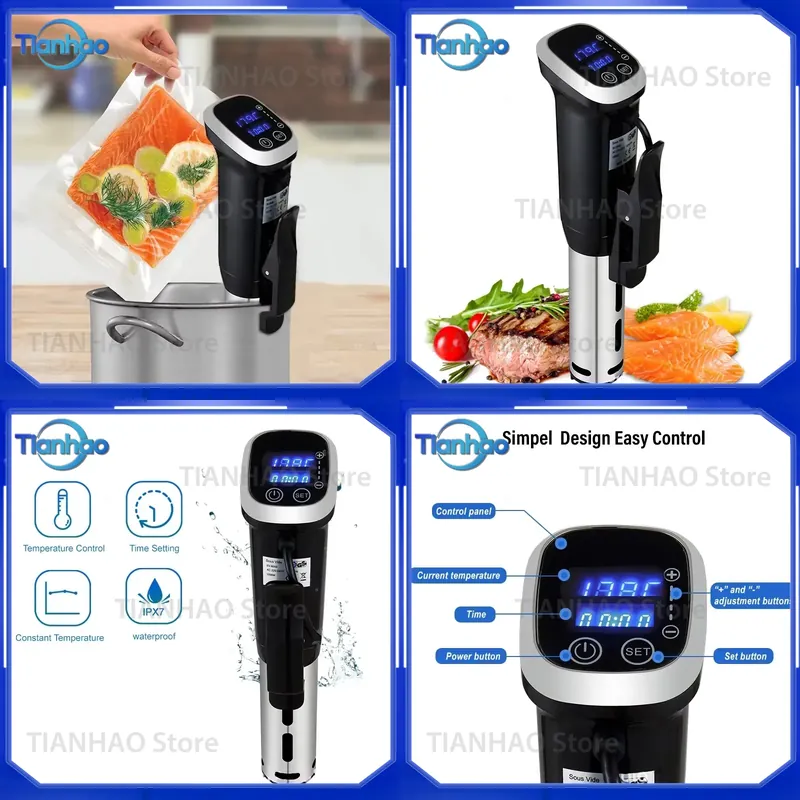 IPX7 Su Geçirmez Sous Vide Has - Digital Sous Vide Precision Cooker incelemesi ve fiyatı