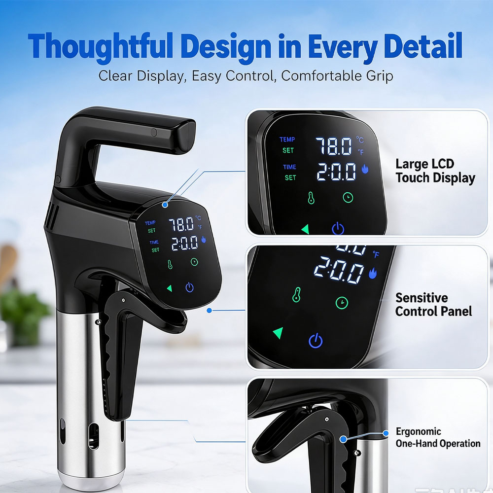 WiFi'lı Sous Vide Pişirici 180 - Digital Sous Vide Precision Cooker incelemesi ve fiyatı